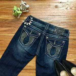 Miss Me JP6003S Angel Wings Skinny 26